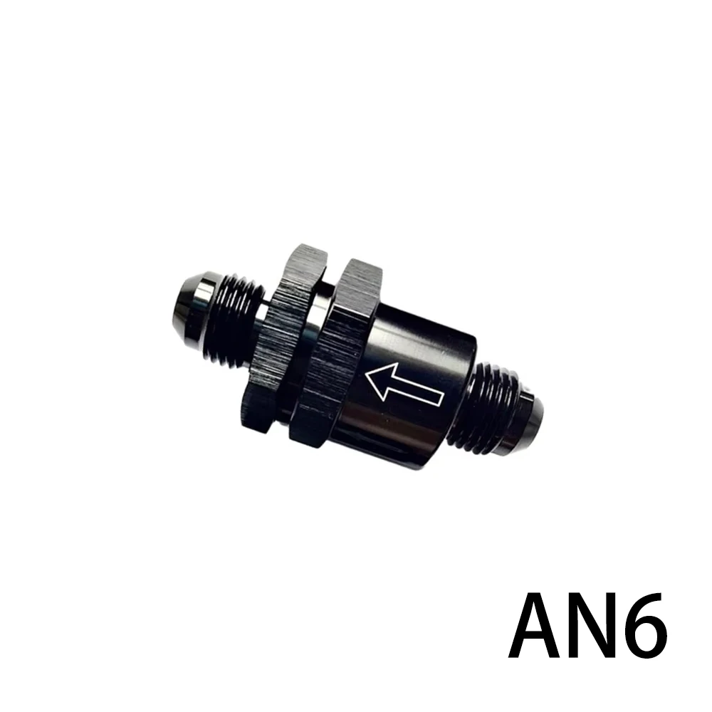 

AN6 AN8 AN10 Алюминиевый невозвратный односторонний обратный клапан Адаптер фитинга топлива EFI Черный пружинный разъем одностороннего/отворотного клапана