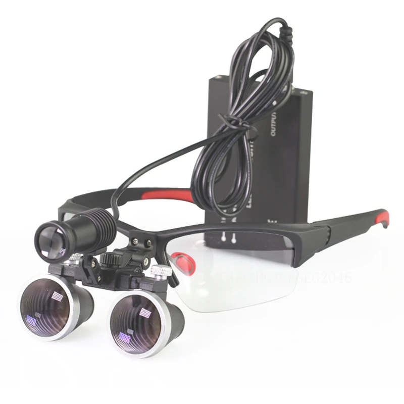 Медицинские магнитные хирургические увеличительные очки 2 5x/3 5x Лупа с 5 Вт