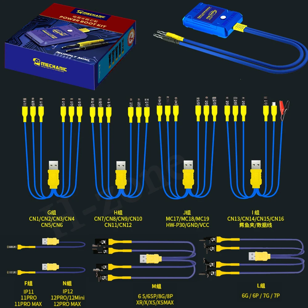 

Mechanic iSupply Mini Boot Line For iPhone/Samsung/Huawei /Xiaomi Android Phone Motherboard Repair DC Power Supply Test Cable