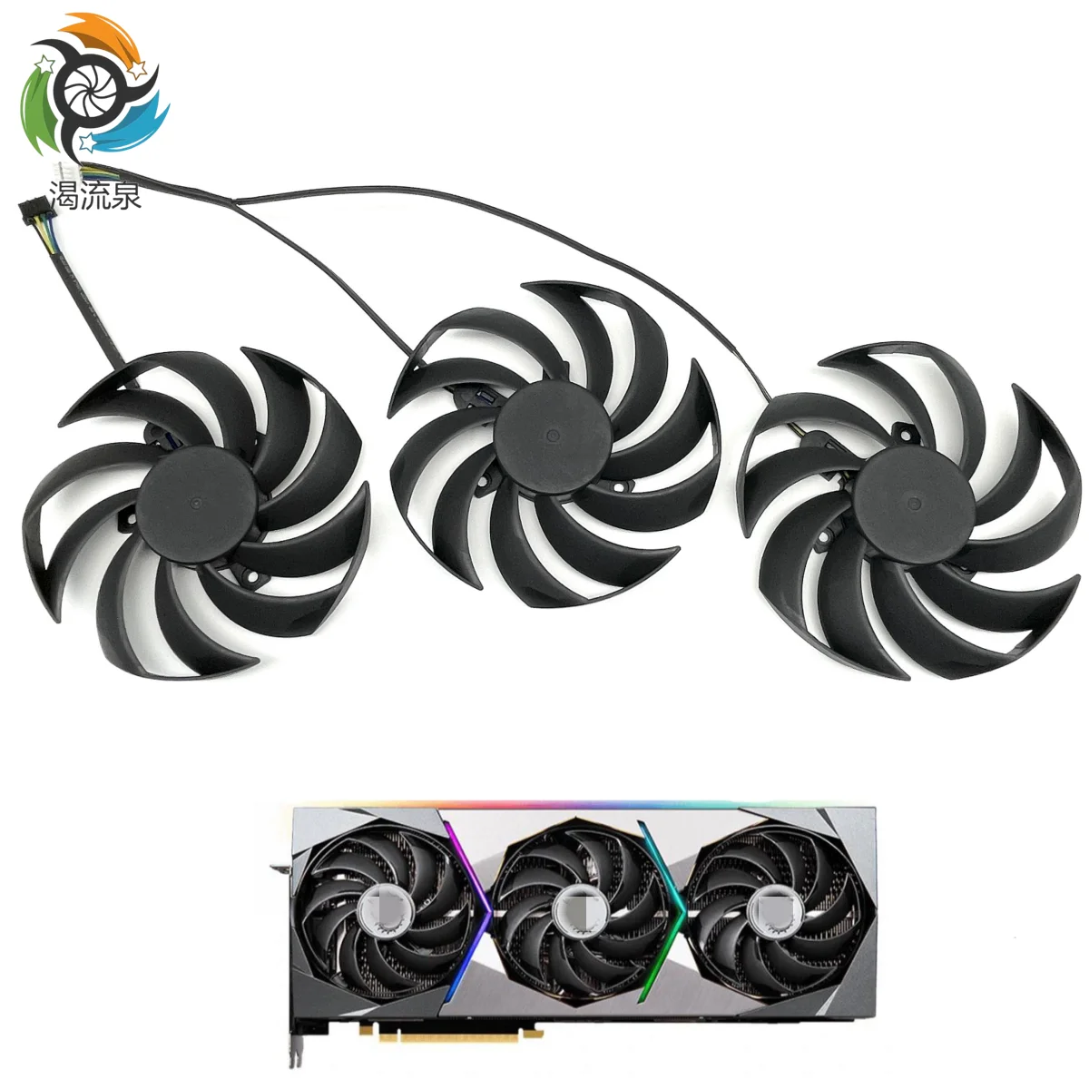 

New 95MM PLD10010B12HH Cooling Replacement Fan For MSI RTX 3070 3070Ti 3080 3080Ti 3090 Ti SUPRIM X Graphics Card Cooler Fan
