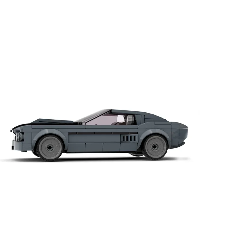 Фото 320 деталей MOC City Champions Shelby Mustang (также известенный как Eleanor) — модель-конструктор, архитектурные блоки, идея для рождественского подарка, развивающая игрушка №2