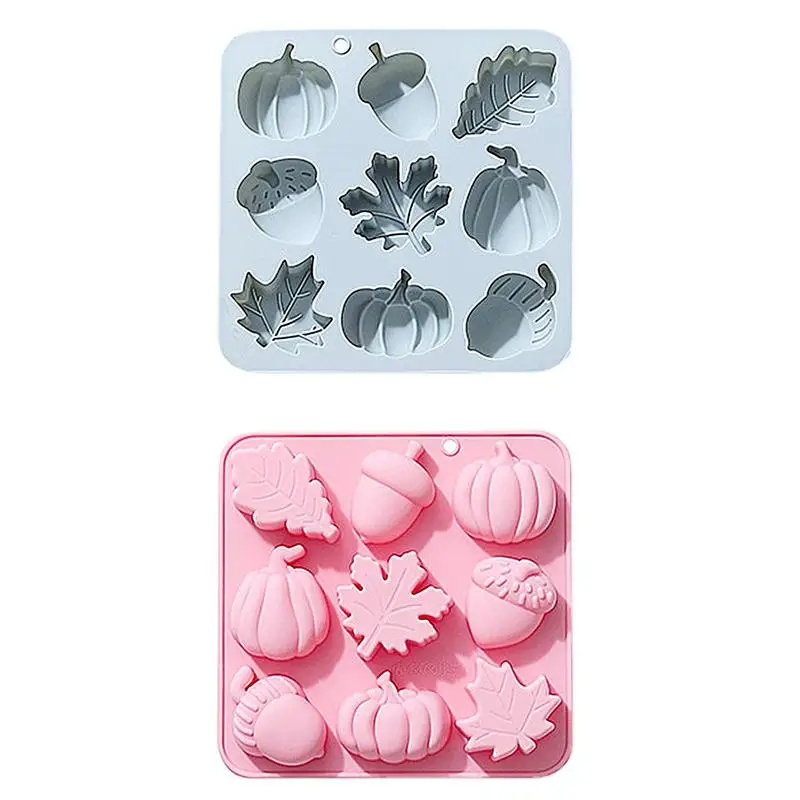

Baking Autumn Silicone Molds Pumpkin Leaf Oak Fruit Shape Wedding Cake Decorating Tools Resin Baking Appliance Molds Silicone