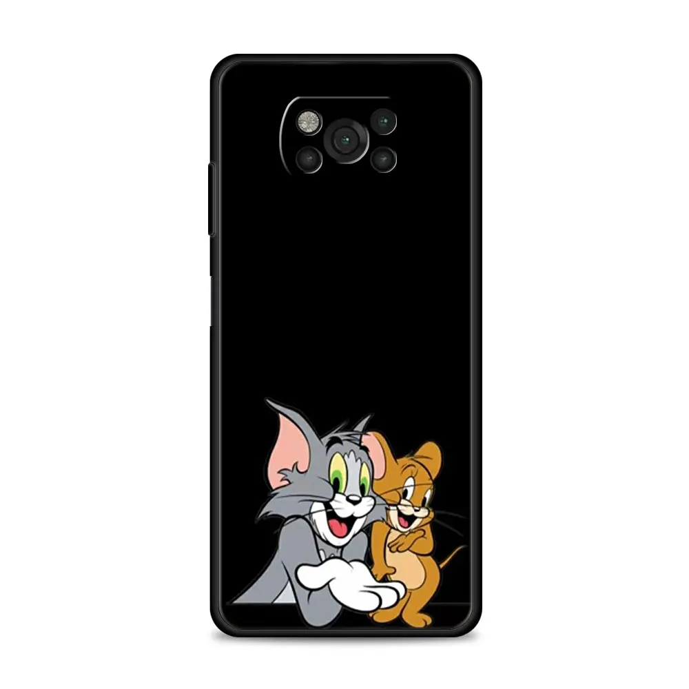 Чехол с демонами и Ангелом Томом Джерри для Xiaomi Mi 12 Pro 12X 11 10T Note 10 A2 Lite 5G 9 SE 9T Poco X3 NFC M3