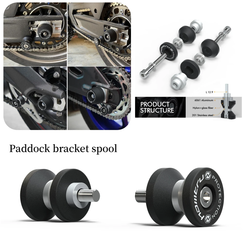

For Kawasaki Z400 Ninja400 2018 2019 2020 2021 2022 2023 Paddock Stand Bobbins
