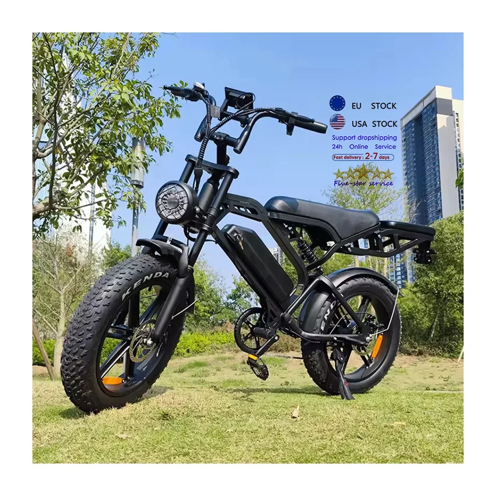 Склад ЕС E велосипед V20 Pro fatbike 20*4 дюймов 2-местный электрический городской ebike