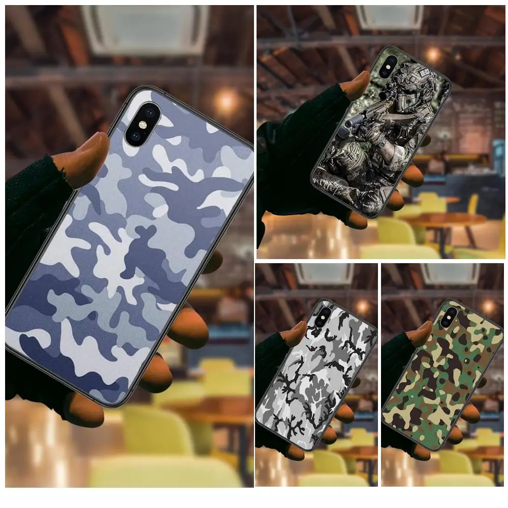 

For Redmi K40 9C Nfc 9A 8A 7A K30S K30 Pro Plus 5G Mobile Phone Cover Skin Army Camo Camouflage For Mens