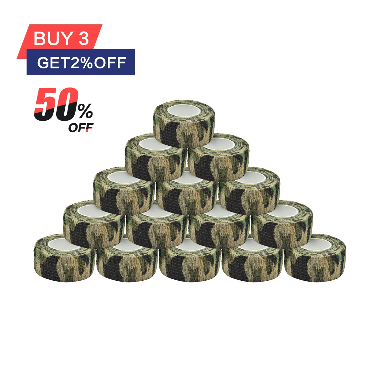 

2.5cm*4.8m Tattoo Bandage Self-adhesive Elastic Bandage Athletic Tape For Handle With Tube Tightening Muscle Relief Bandage C-12
