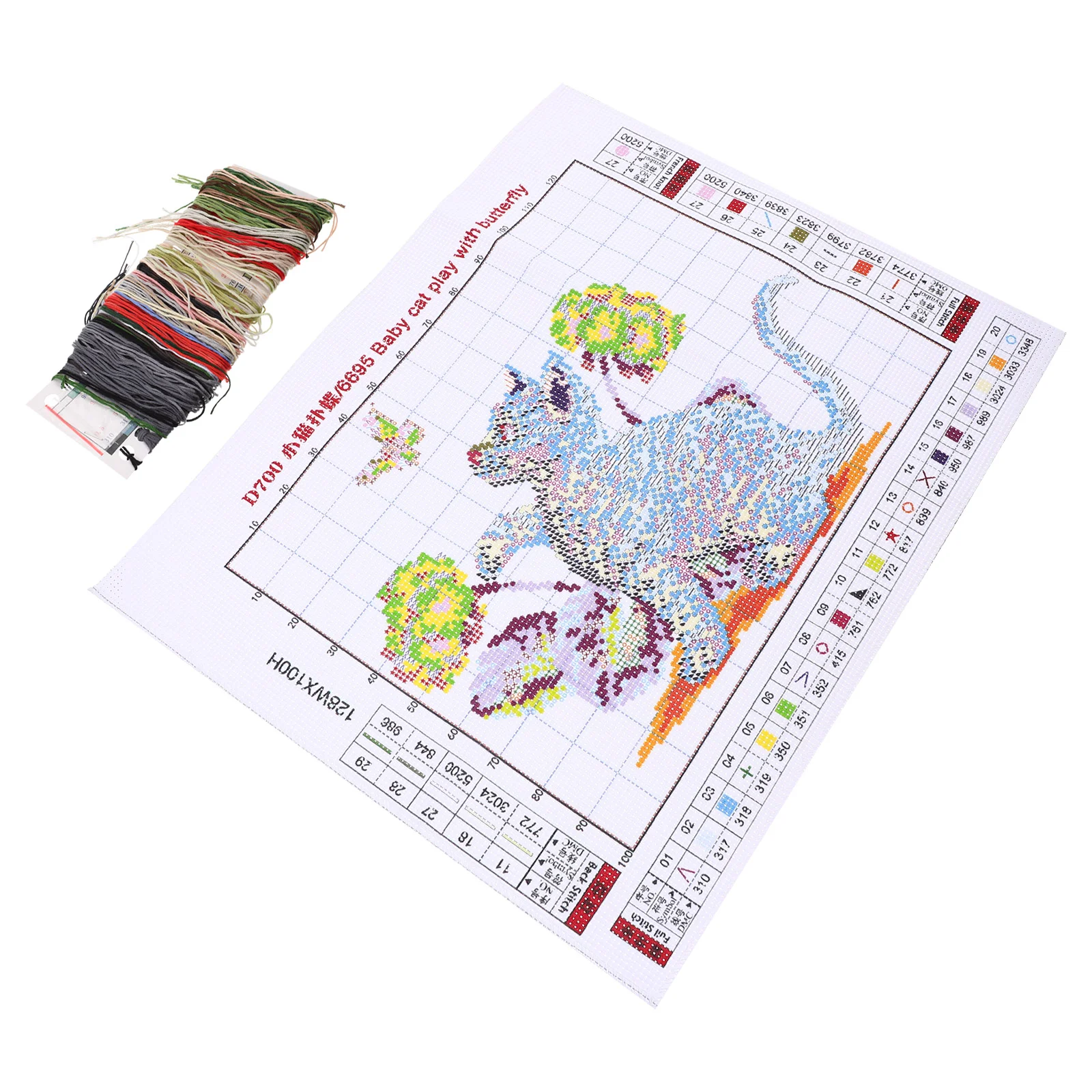 

Embroidery Kits Cross Kit Set Handadults Stamped Needlepoint Starter Punch Needle Kids