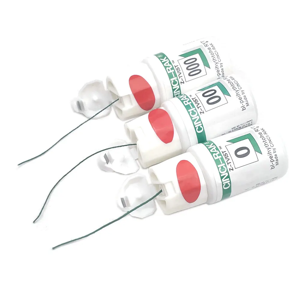 Dental Thread Disposable Gingival Retraction Cord Knitted Cotton Gum Line Dentist Material 1 Bottle Size 0 00 000
