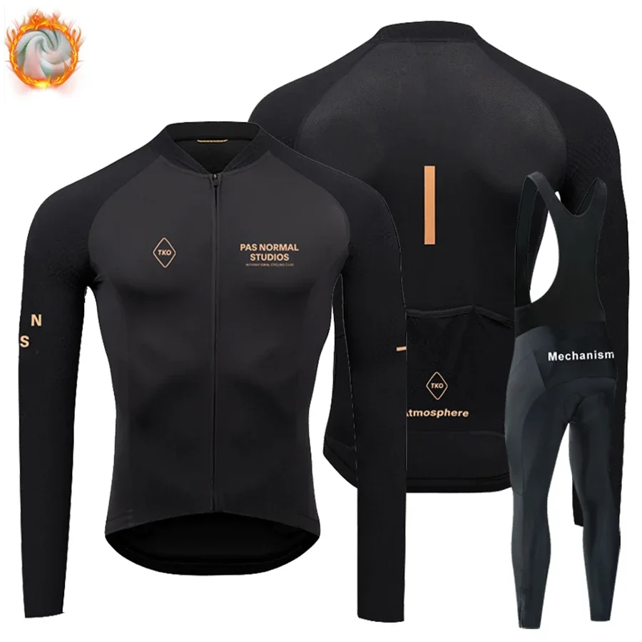 

PNS Jersey Cycling Men's Blouse Triatlon Bike Clothing Thermal Fleece Uniform Pants Man Bicycle Complete 2024 Winter Sports Set