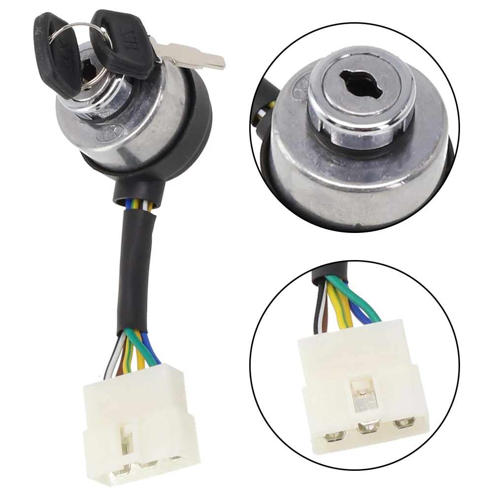 Keys Ignition Switch 16HP 188F 18HP 2.5-6.5KW D*h 4.2*4.5cm Gas Generator Ignition Key Switch XP10000EH XP12000E images - 6