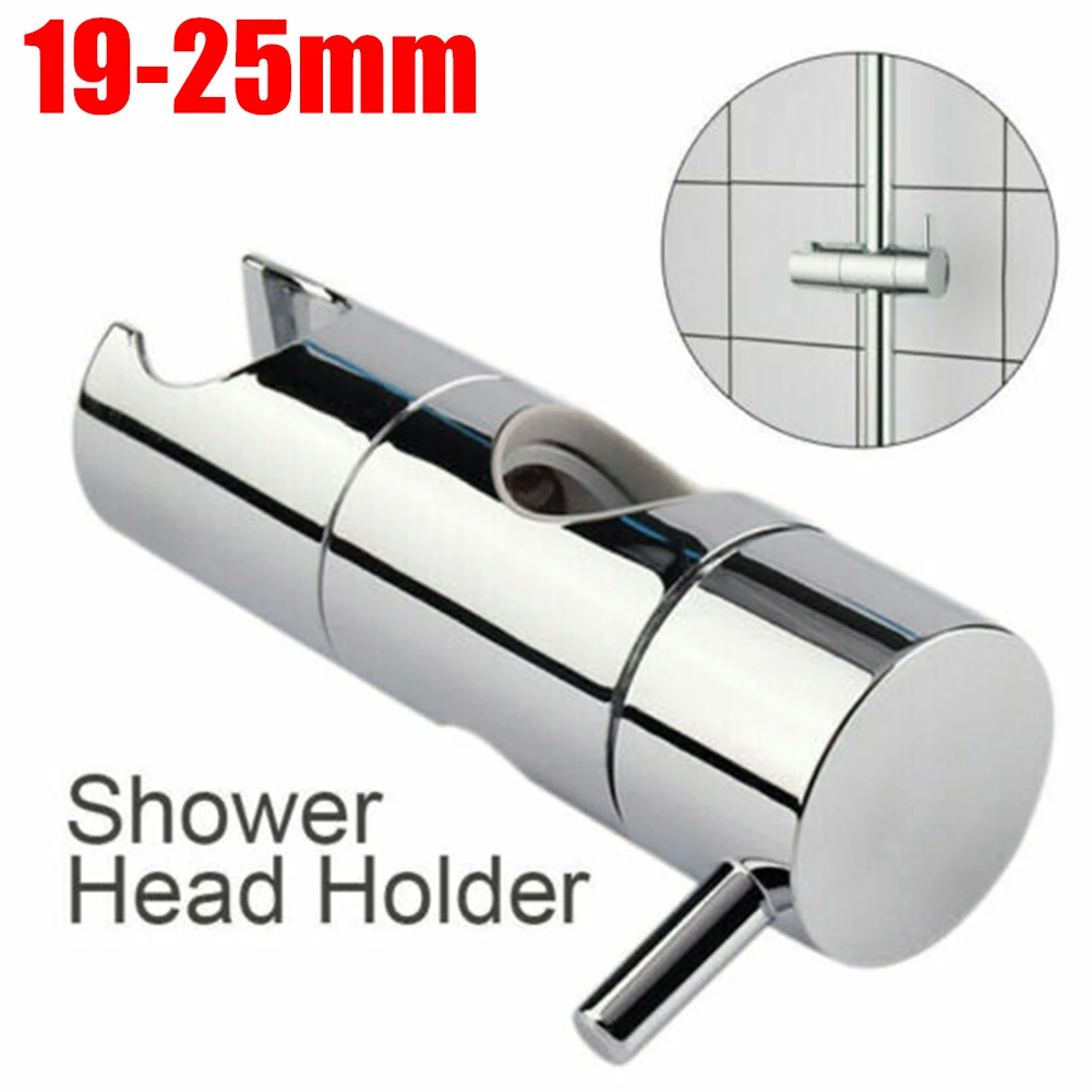 

New Adjustable 19-25mm Chrome ABS Shower Head Holder Riser Bathroom Rail Bracket Slider Bathroom Accessories Universal