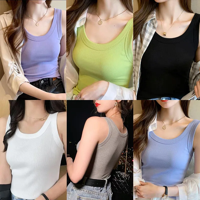 

Four Seasons 6 colour thread knit stretch vest over the top