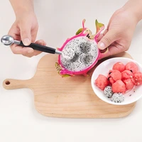 kitchen gadgets double headed multi purpose stainless steel watermelon digger fruit spoon digging ball spoon kitchen accessories