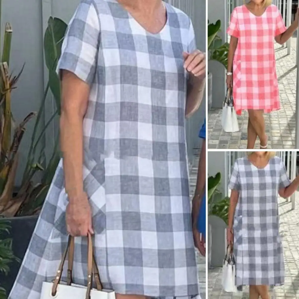 

Dressing Up Breathable Women Casual Loose Vacation Dress Daily Garment