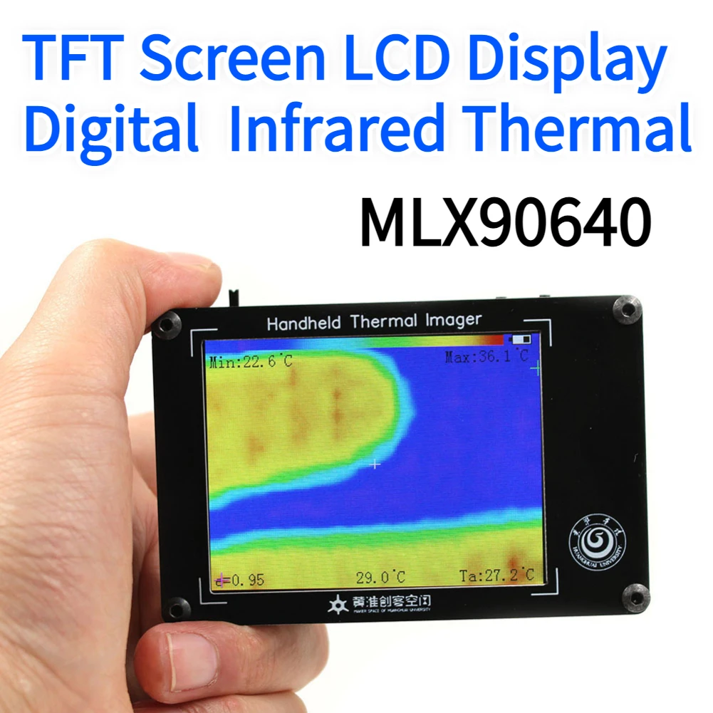 ЖК-дисплей TFT 3 4 дюйма MLX90640 цифровой Инфракрасный Тепловизор датчик температуры