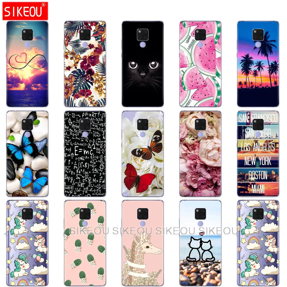 

Soft silicon phone Case For Huawei Mate 20 pro Transparent soft TPU Phone shell For Huawei Mate 20 X Cover for mate20 new design