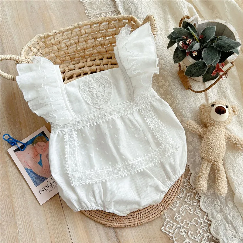 

Baby Clothes New Born Summer Infant Baby Girl Clothes Lace Princess Baby Romper Bodysuit Girls Romper Sunsuit Toddler Overalls