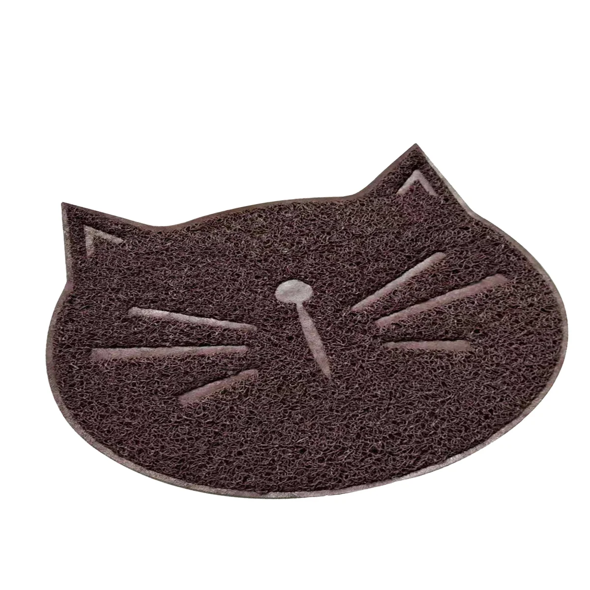 

Litter Mat Cat Box Trapping Pet Mats Rug Food Catcher Placemat Grinding Claw Matt Cats Feeding Pad Carpet Shaped Face Cushion