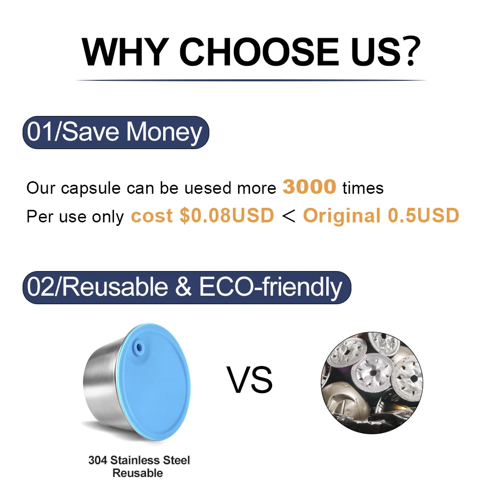 Многоразовая капсула для Dolce Gusto силиконовая втулка металлическая Кофеварка из