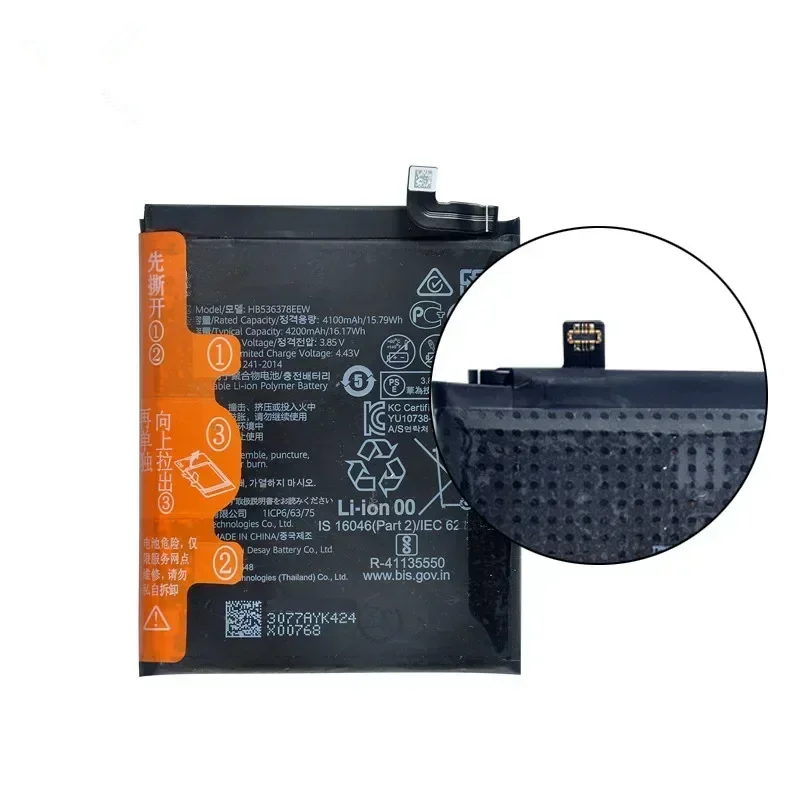 100% оригинал HB 536378 EEW 4200 мАч аккумулятор для телефона HUAWEI P40 Pro P40Pro Сменные