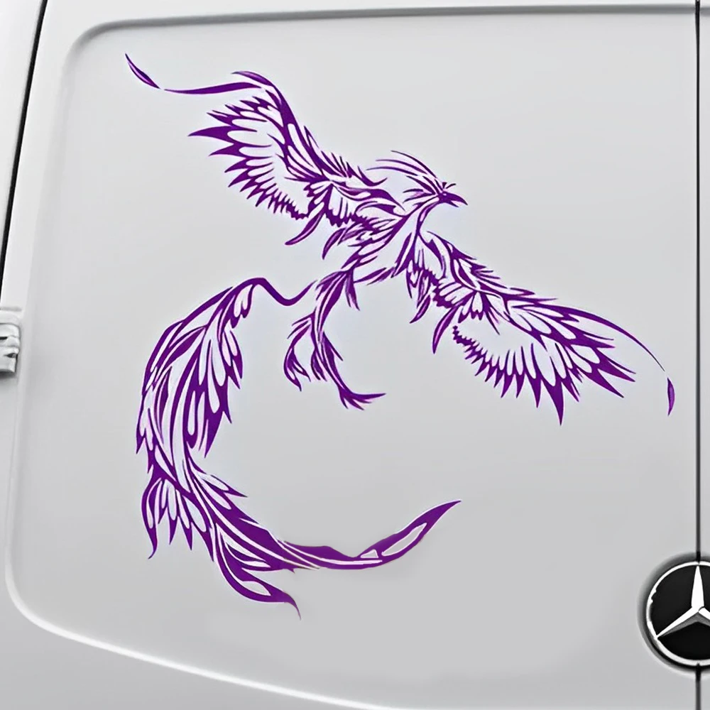 

Phoenix Bird Stickers PVC Tuning Car Door Bumper Car Sticker Vinyl Waterproof Animal Stickers Decals Reflective Detachable