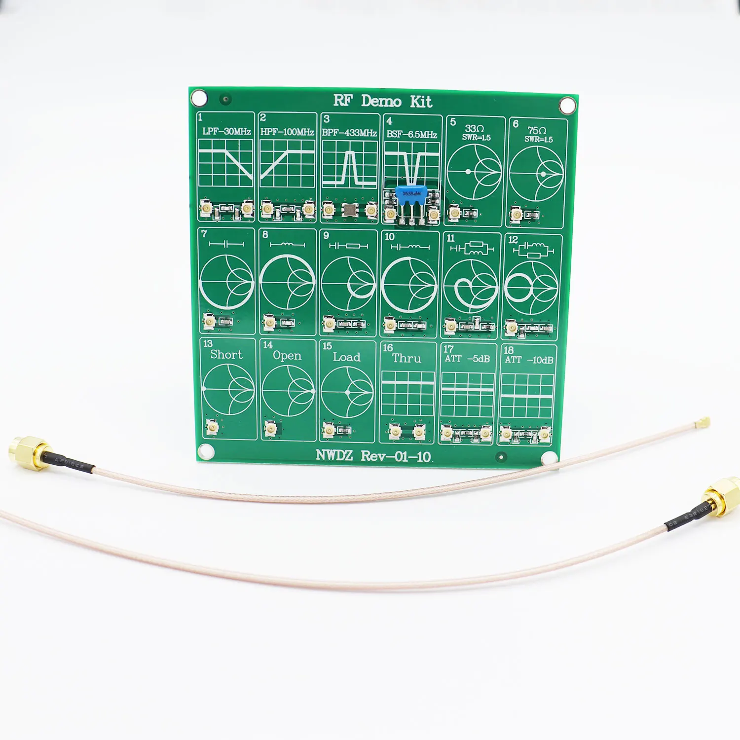 RF Test Board Demo Kit Frequency NanoVNA Module Vector Network Analyzer Filter/Attenuator |