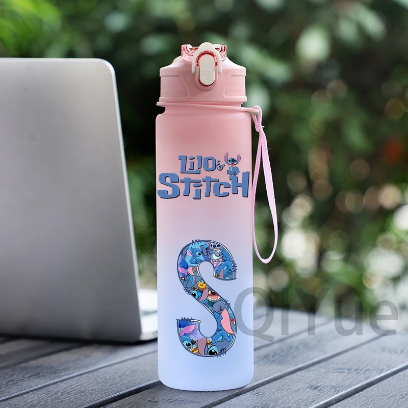 Фото Рюкзак Lilo Stitch для девочек, 2 шт./компл., 750 мл, спортивная бутылка для воды на открытом воздухе, буква A-Z, подростковый студенческий рюкзак обратно в школу №5