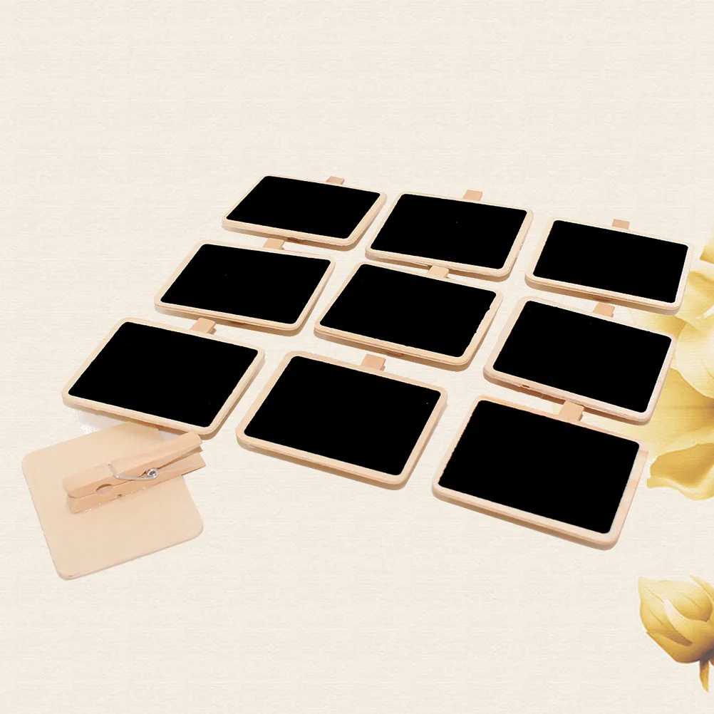 

10PCS Note Taking Chalkboard Clips Wedding Table Decor Table Message Blackboard Table Numbers Blackboard Memo Clips