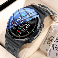 lige smart watch men sports fitness temperature heart rate blood pressure monitoring full touch screen ppgecg men smart watches