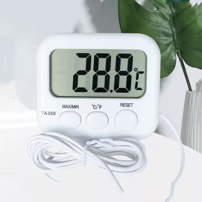 

Standing Station Mini LCD Digital Thermometer with Probe Sensor Swimming Pool Refrigerator Water Tank with Cable 1.5M