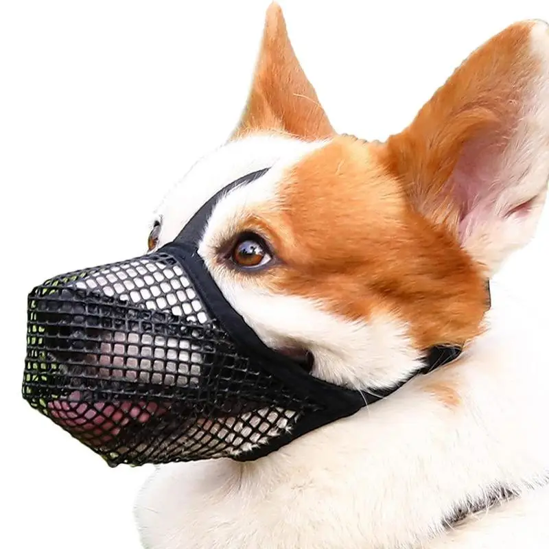 Dog Muzzle | Soft Mesh Covered Mouth Guard For Dogs Adjustable Dog Mouth Muzzle Anti-bite For Small Medium Large Dogs