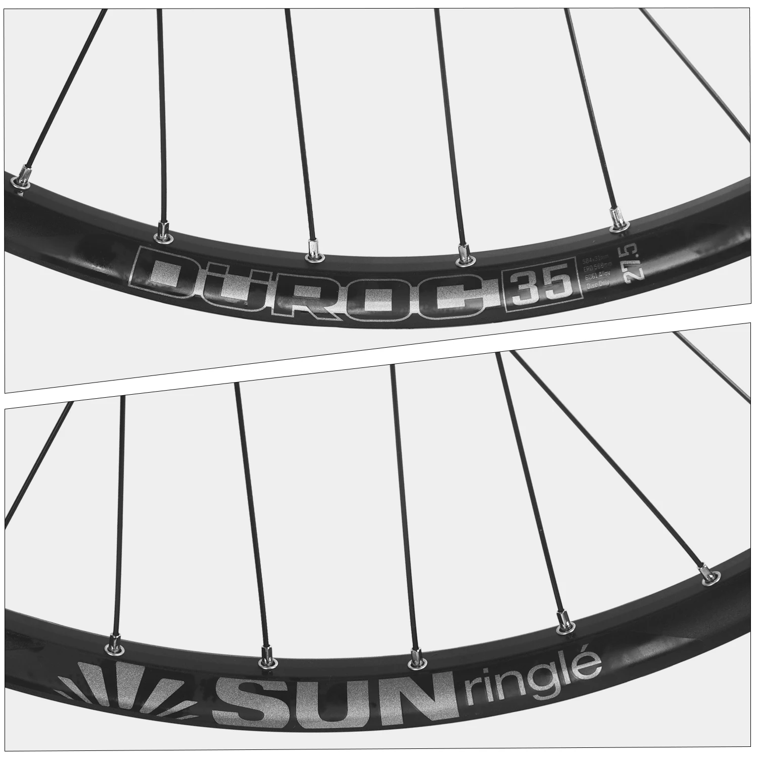 Фото Колесный комплект для горного велосипеда 36T ratchet Hub MTB SUNRingle Weld Duroc 35, обод 27.5/29 дюймов, готовый к установке бескамерных шин, совместимость с HG, XD, MS. №2