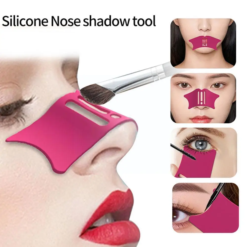 

NEW Silicone Nose Make Up Aid Nose Shadows Makeup Tool Auxiliary Professional Cosmetic Repair Tools Stencils Make-up Eyelin D3S9