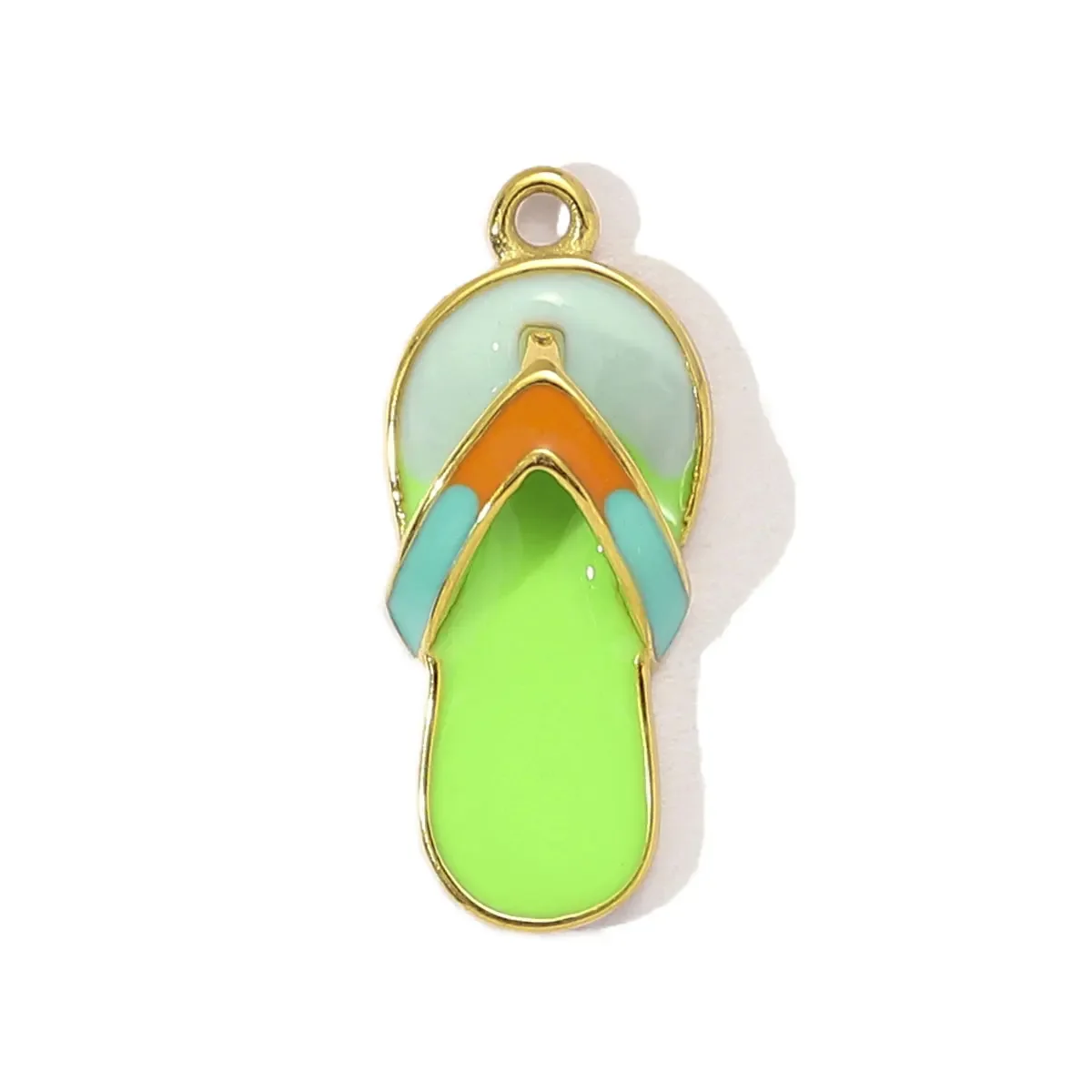 3 шт. Vni и Mia нержавеющая сталь морской конек мороженое шлепанцы ожерелье кулон