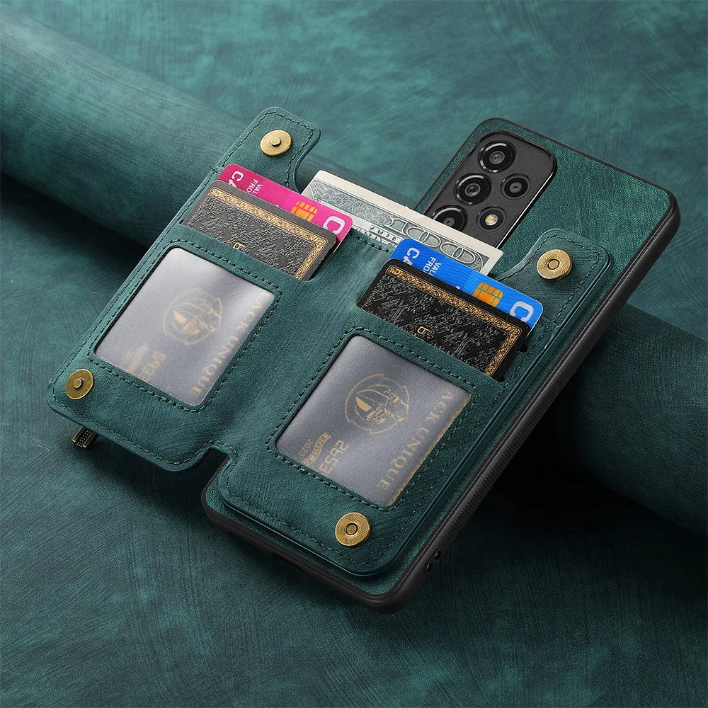 Чехол-бумажник для Xiaomi 14Ultra кожаный чехол на молнии с отделением карт Redmi Note 13 Pro Plus