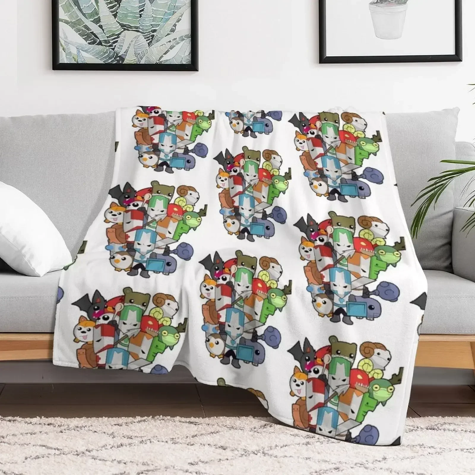 Castle Crasher Игра года Пледы Фланелевые волосы Зимние постельные принадлежности