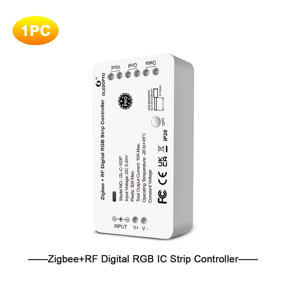 

RGB контроллер GLEDOPTO для светодиодной ленты