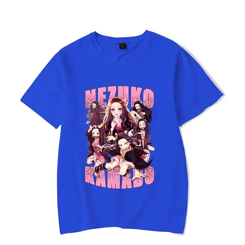 Новые милые женские повседневные рубашки Kamado Nezuko с принтом летние футболки Y2k