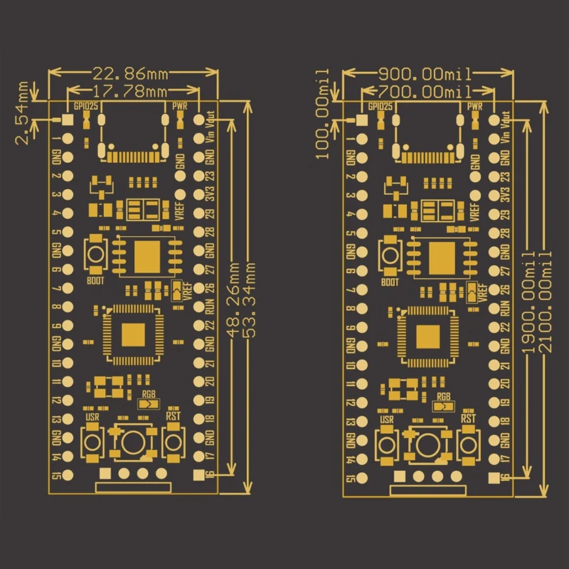 HOT-материнская плата для RP2040 Raspberry Pi совместимая с RP2 Pico Micropython