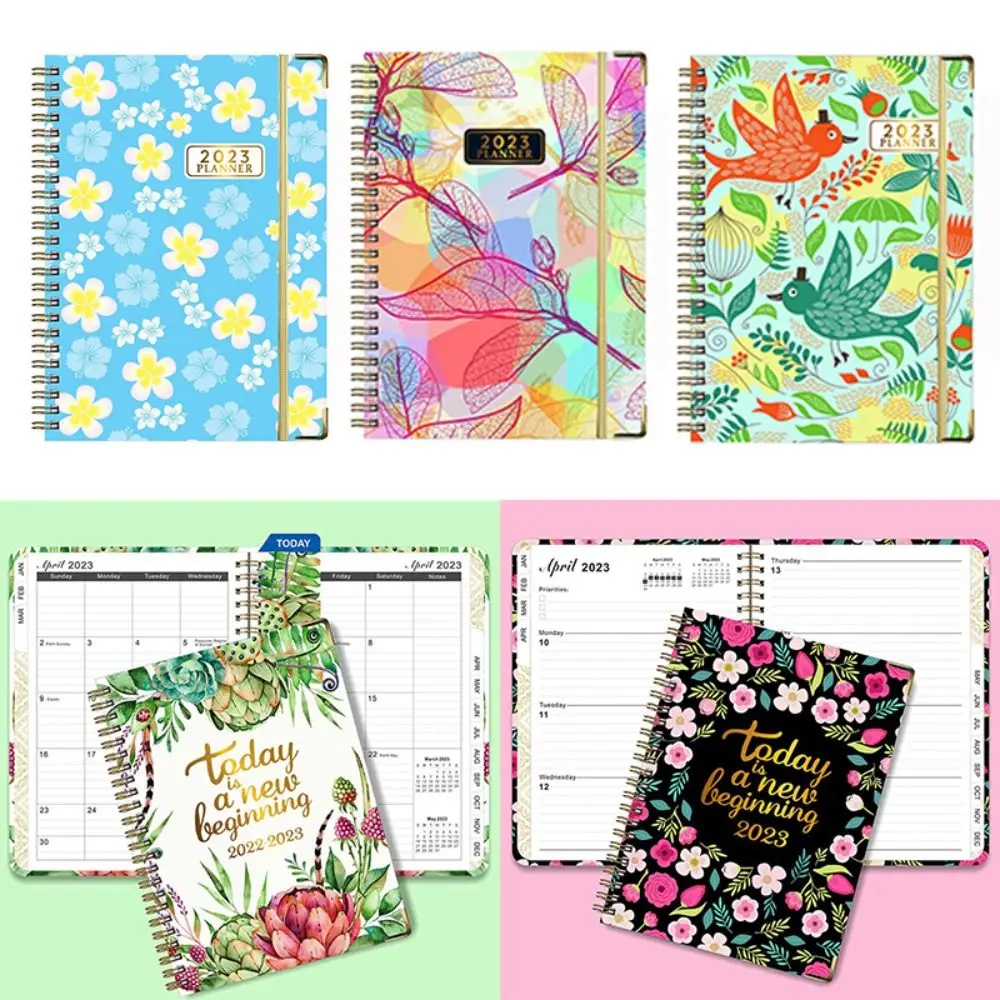 

Monthly Stationery With Calendar Gift To Do List A5 Planner Goals Habit Schedules 2023 Agenda Notebook 12-Month Diary