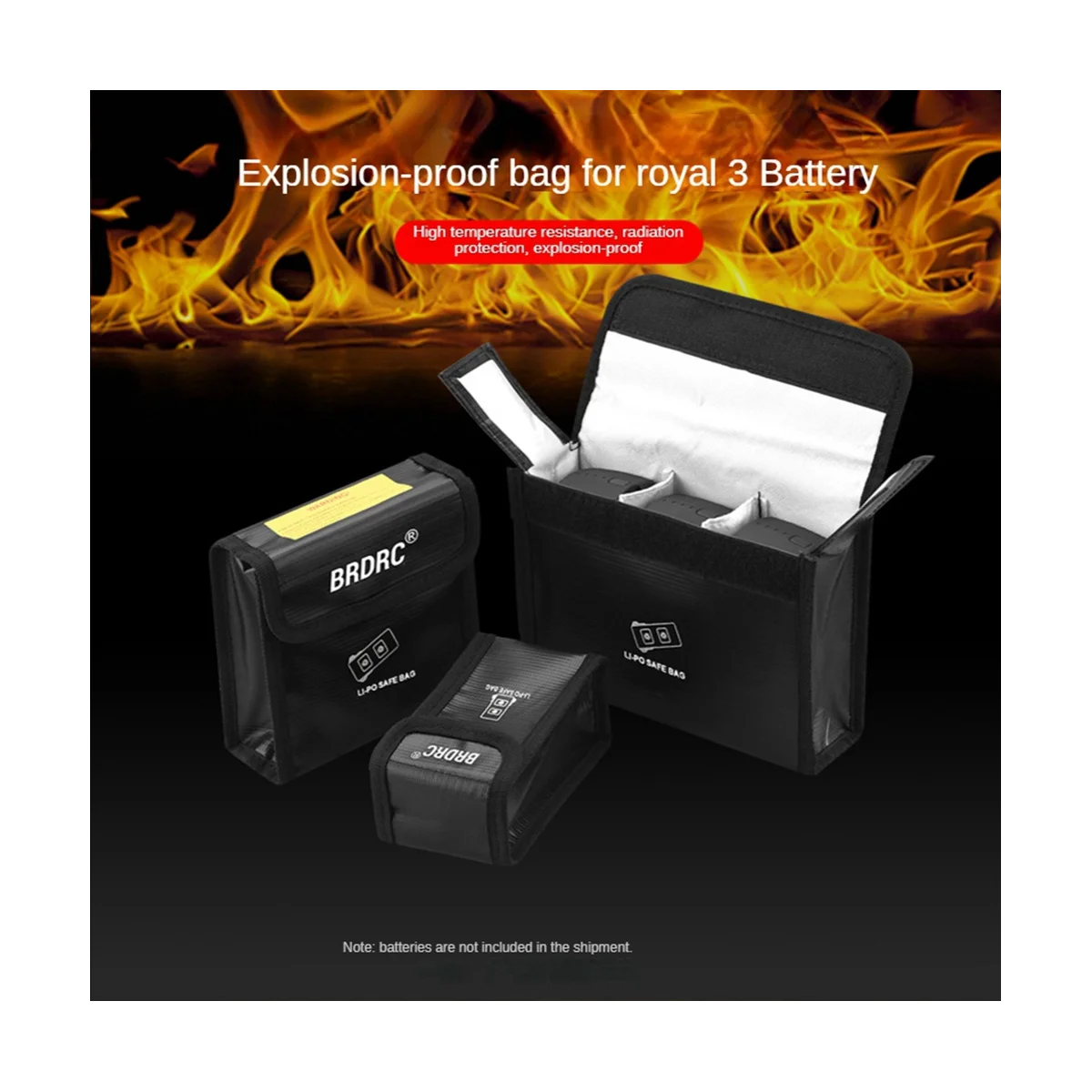 Brдрк для DJI Mavic 3 Pro Drone LiPo Battery Safe Bag батарей