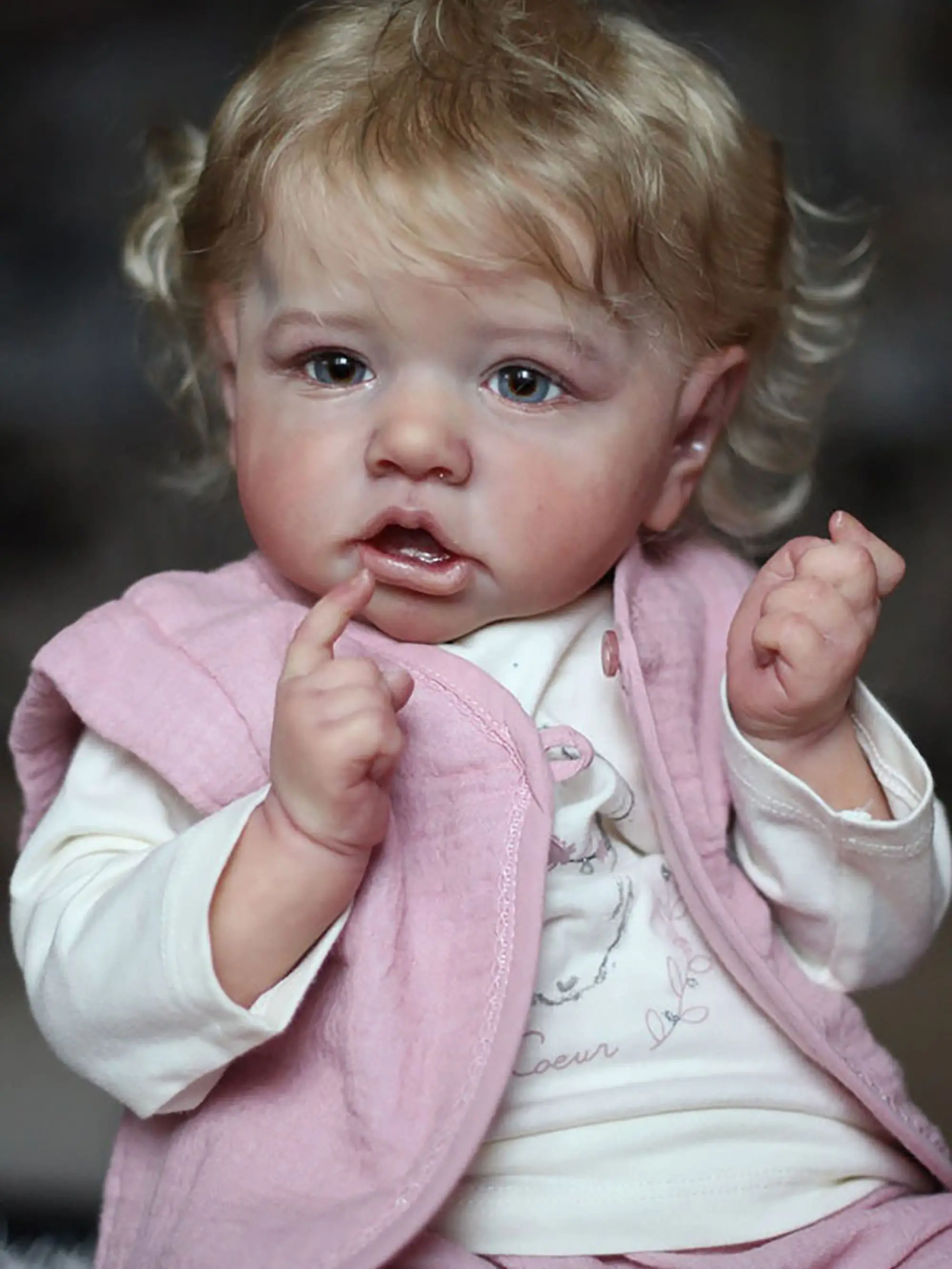 16-дюймовая полноразмерная силиконовая кукла-Реборн наборы сделай сам окрашенная