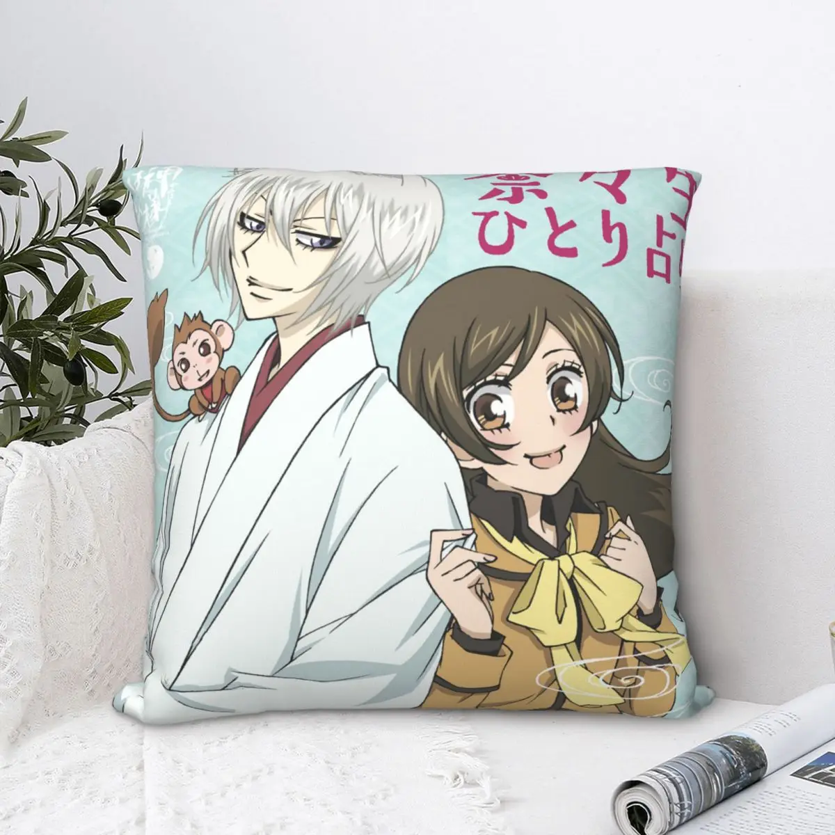 Kamisama Hajimemashita Подушка-поцелуй чехол s аниме Tomoe Наволочки на молнии декоративная