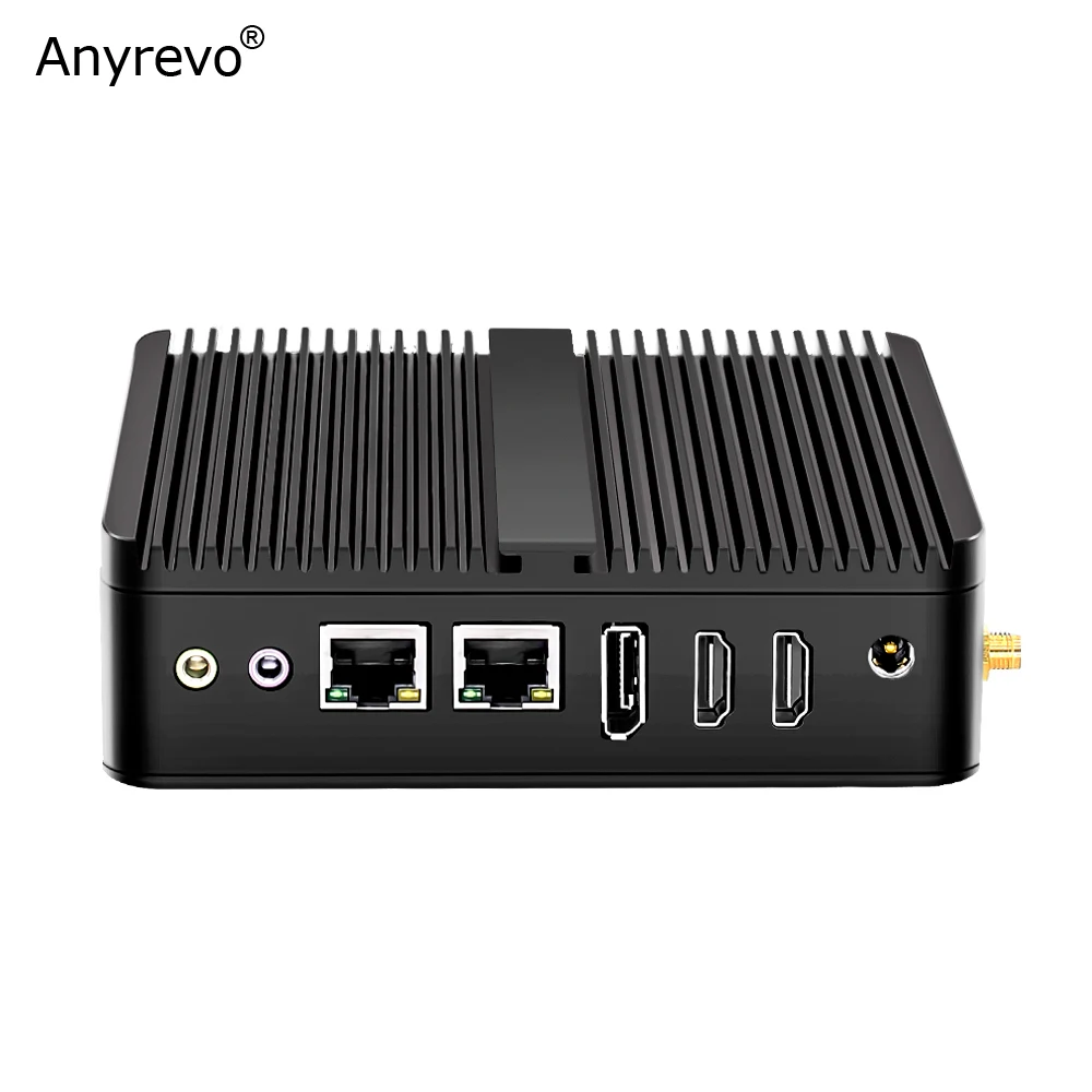 Intel 12th J6412 Celeron J4125 двойной гигабитный LAN 2xRS232 HDMI VGA безвентиляторный мини-ПК Windows Linux