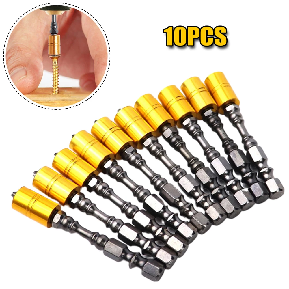 

10PCS Magnetic Screwdriver Bit Set 65mm Electronic Screwdriver Bits For Plasterboard Drywall Screw Driver