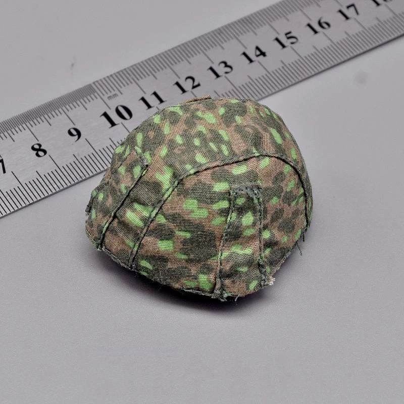 DML 1/6 WWII Military Series Camo Germany Army Force Head Helmet Model Fit 12" Action Figure Collectable
