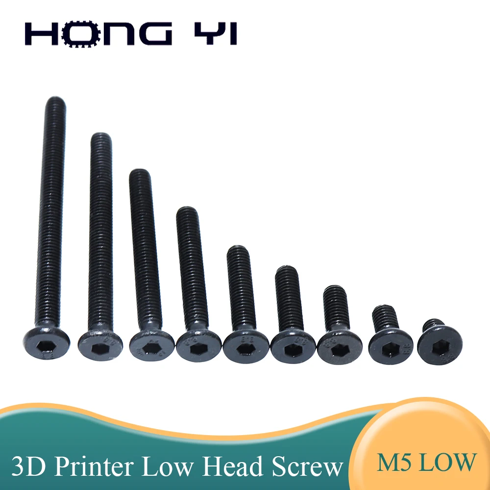 OPENBUILDS 10pcs fine low head screw M5 profile for 3D printer engraving machine accessories |