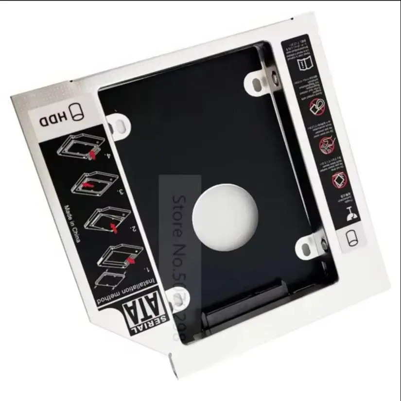 Фото Кронштейн для второго оптического отсека HD SSD для HP dv6-2177la dv6-3090ca dv6-1220ec dv7-6152er DV6t-6100 dv6-7078 dv6-1360ep dv6-3013cl №1