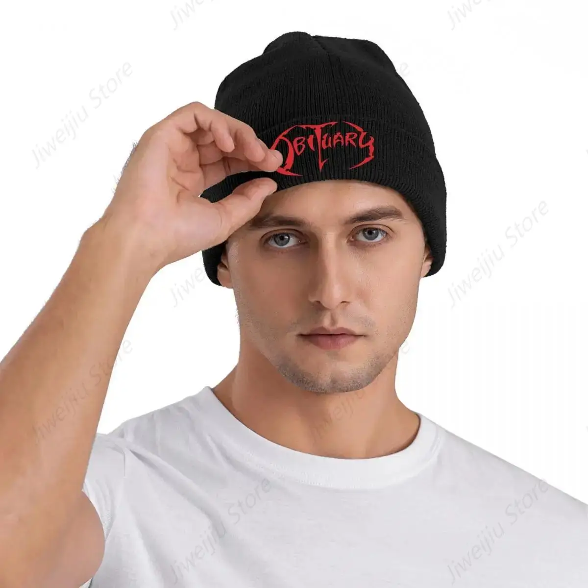 Death Metal Band Obituary Heavy Rock Music Beanie Зимние шапки Вязаная шапка Ежедневная бейсболка